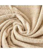 Set di 2 asciugamani per viso e ospiti in cotone Louvre beige - 110x60 + 60x40 cm