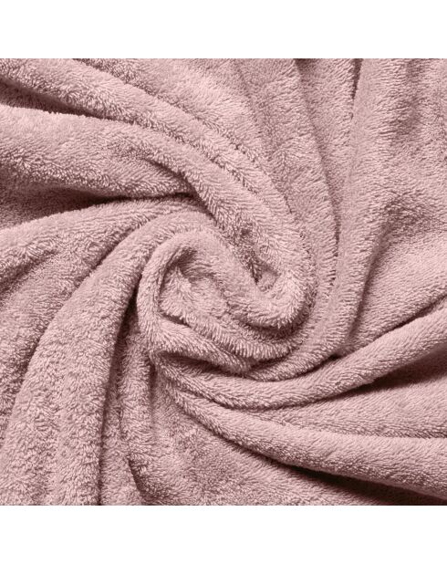 Ensemble de salle de bain en coton Elisa rose - 8 pièces