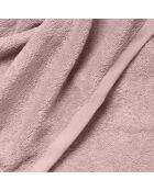 Ensemble de salle de bain en coton Elisa rose - 8 pièces