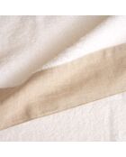 Set van 2 gewassen witte gezichts- en gastendoekjes - 110x60 + 60x40 cm