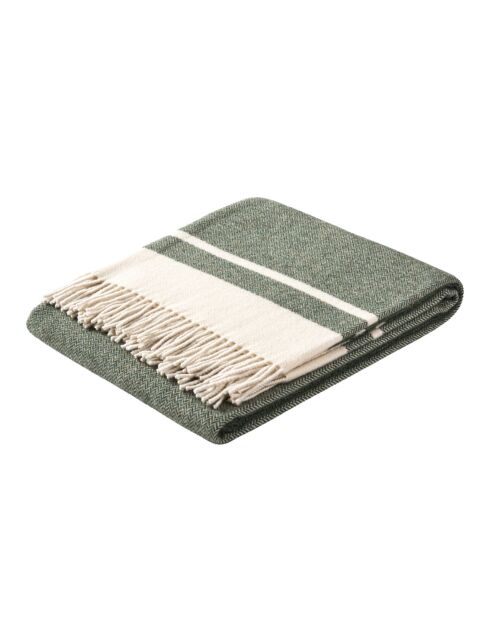 Plaid en laine Artico vert - 170x130 cm