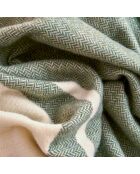 Plaid en laine Artico vert - 170x130 cm