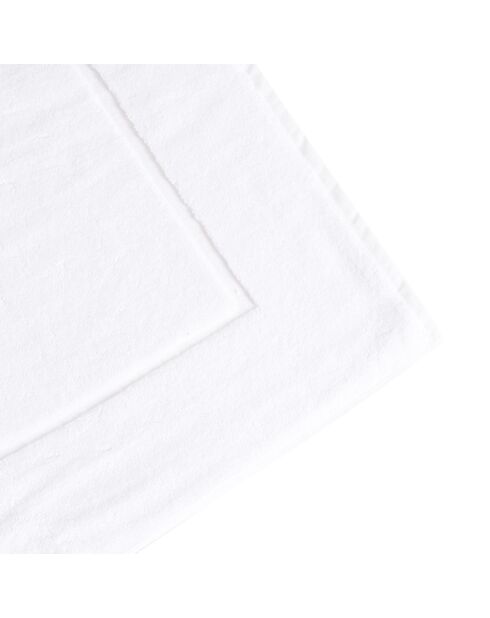 Tappeto da bagno Luxe in cotone bianco - 40x60 cm