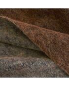 Plaid en laine, alpaga et mohair camden marron - 150x200 cm