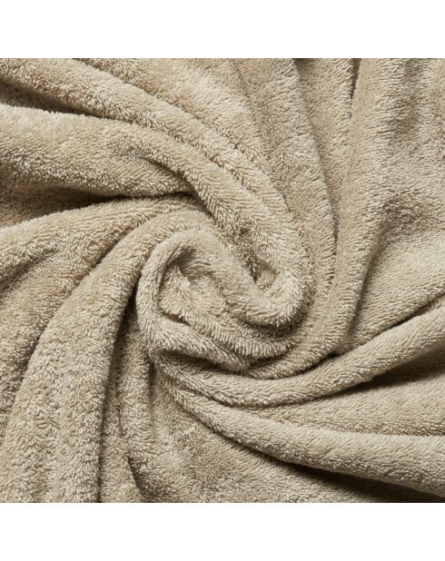 Ensemble de salle de bain en coton Elisa beige - 8 pièces