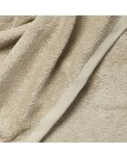 Ensemble de salle de bain en coton Elisa beige - 8 pièces