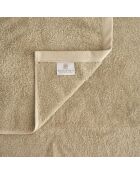 Ensemble de salle de bain en coton Elisa beige - 8 pièces