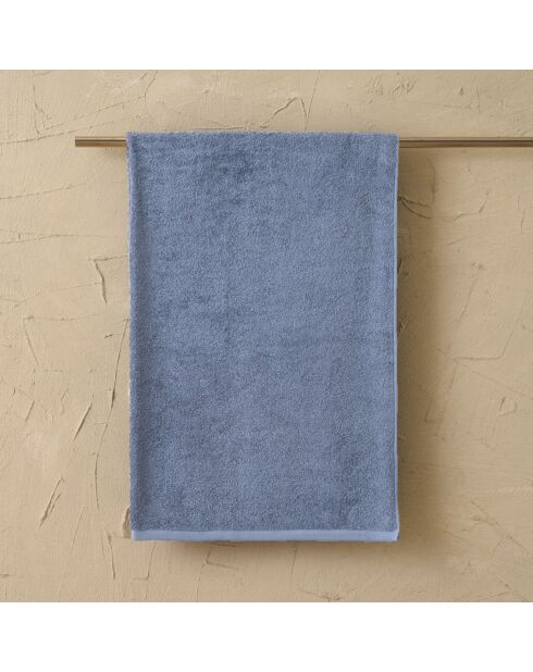 Asciugamano doccia Elisa celeste in cotone - 100x150 cm