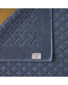 Set da bagno Elisa in cotone blu - 8 pezzi