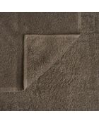 Lot de 2 serviettes éponges visage , invité Washed grisaille - 110x60 + 60x40 cm
