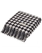 Plaid Pied de Poule noir - 150x200 cm