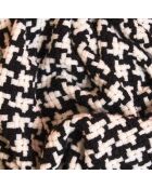 Plaid Pied de Poule noir - 150x200 cm