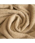 Set di 2 asciugamani da spiaggia beige lavati per viso e ospiti - 110x60 + 60x40 cm