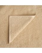 Set di 2 asciugamani da spiaggia beige lavati per viso e ospiti - 110x60 + 60x40 cm