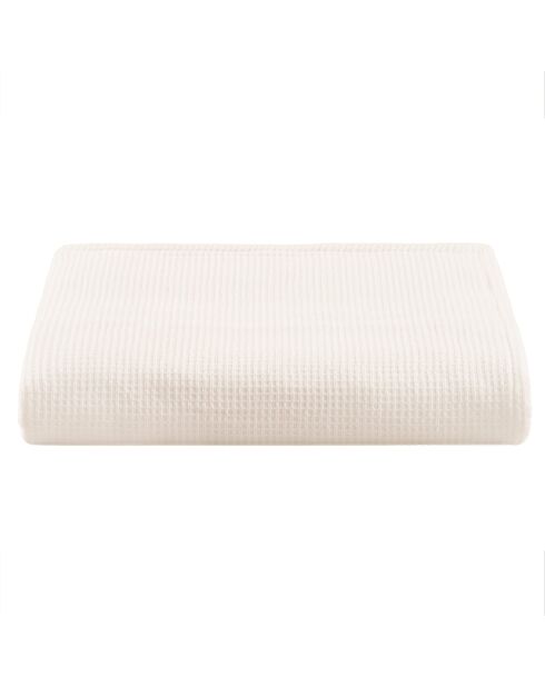 Serviette de douche en coton Alma ivoire - 100x150 cm