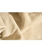 Lot de 2 serviettes éponges visage , invité en coton Alma beach - 110x60 + 60x40 cm