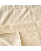 Lot de 2 serviettes éponges visage , invité en coton Louvre ivoire - 110x60 + 60x40 cm