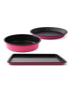 Set 3 pièces noir / fuschia