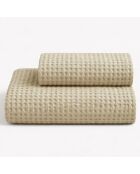 Lot de 2 serviettes éponges visage , invité en coton Milo beach - 110x60 + 60x40 cm