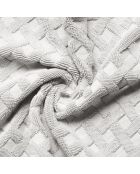 Ensemble de salle de bain en coton Elisa huître - 8 pièces