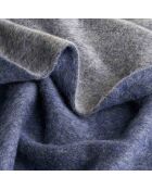 Plaid en laine, alpaga et mohair camden denim - 150x200 cm