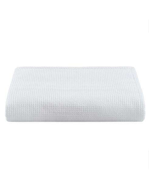 Serviette de douche en coton Alma blanche - 100x150 cm