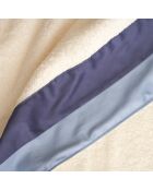 Lot de 2 serviettes éponges visage , invité en coton Soraya bleues - 110x60 + 60x40 cm