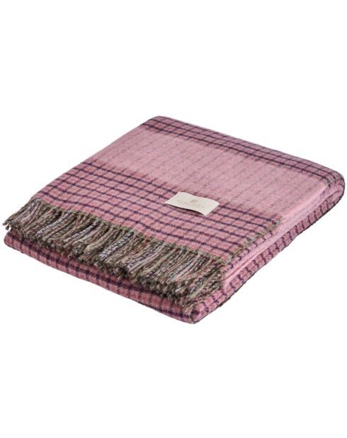 Plaid en laine Strauss poudre/musc - 150x200 cm