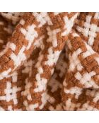 Plaid Pied de Poule chameau - 150x200 cm