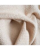 Plaid en coton Levante beige - 150x200 cm
