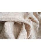 Plaid en coton Levante beige - 150x200 cm