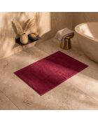 Luxe badmat van rood katoen - 40x60 cm