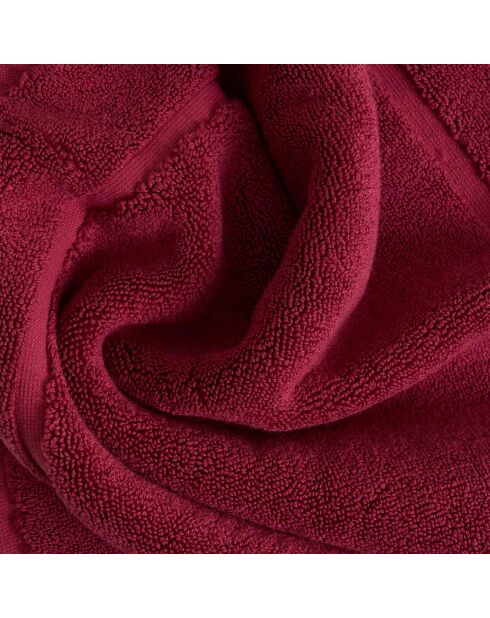 Luxe badmat van rood katoen - 40x60 cm