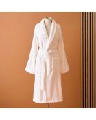 Peignoir de bain en coton Elisa ivoire