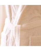 Peignoir de bain en coton Elisa ivoire