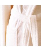 Peignoir de bain en coton Elisa ivoire