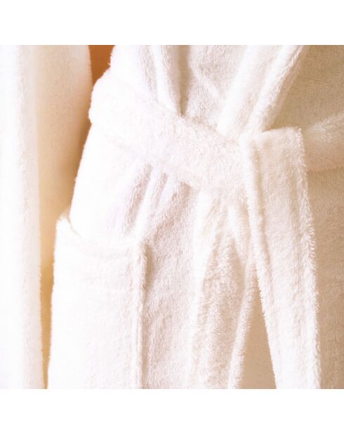 Peignoir de bain en coton Elisa ivoire