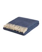 Plaid en laine Double Face denim - 130x170 cm
