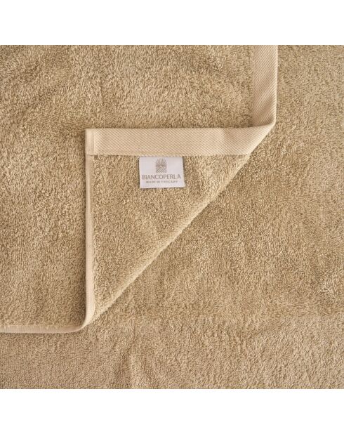Set de 4 paños Elisa de algodón beige - 30x30 cm