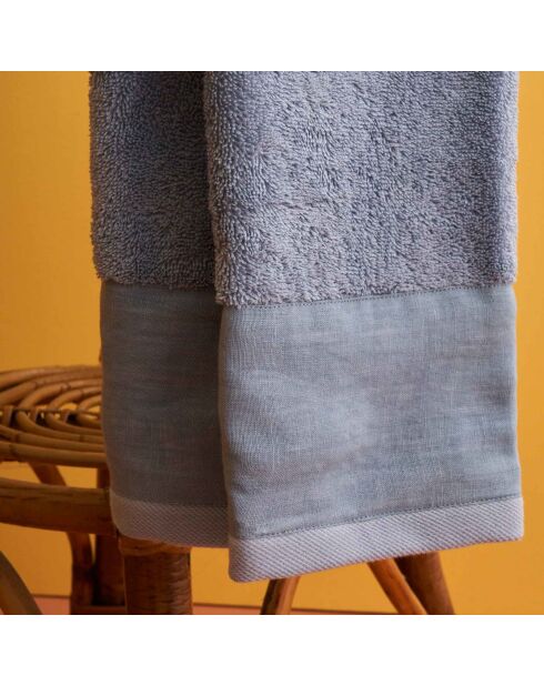 Toallas para rostro, invitados y baño de algodón azul Mojave, 3 piezas