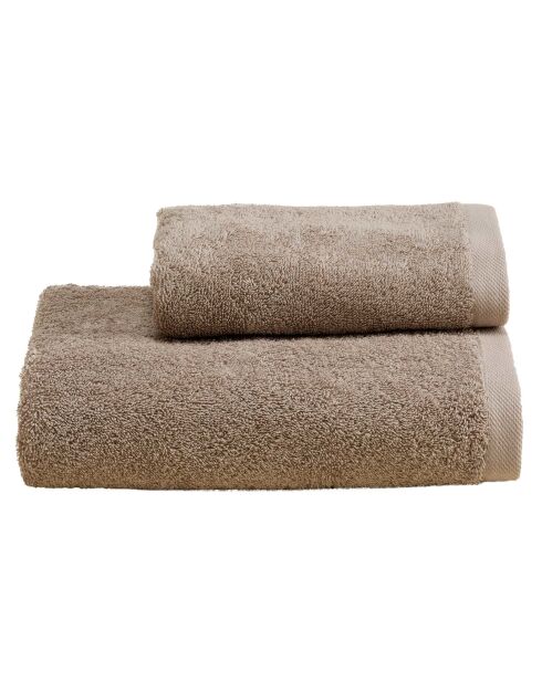 Set di 2 asciugamani per viso e ospiti Elisa Damar in cotone - 110x60 + 60x40 cm