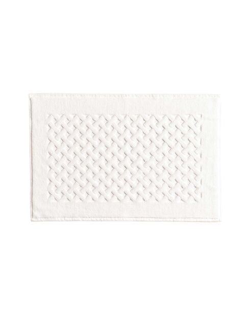 Tappeto da bagno Elisa in cotone avorio - 40x60 cm