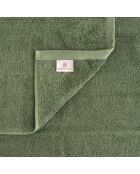 Set di 2 asciugamani per viso e ospiti Elisa wood in cotone - 110x60 + 60x40 cm
