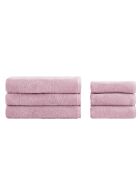 Lot de 6 serviettes éponges visage , invité en coton Versilia incense - 110x60 + 60x40 cm