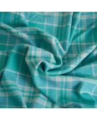 Plaid en coton Melissa bleu ciel - 150x200 cm