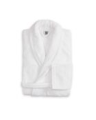Peignoir de bain en coton Elisa blanc