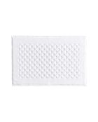 Tappeto da bagno Elisa in cotone bianco - 40x60 cm