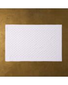 Tappeto da bagno Elisa in cotone bianco - 40x60 cm