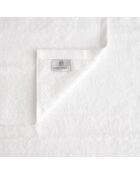 Set de 4 paños Elisa de algodón blancos - 30x30 cm