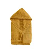 Peignoir à capuche en coton Elisa bronze